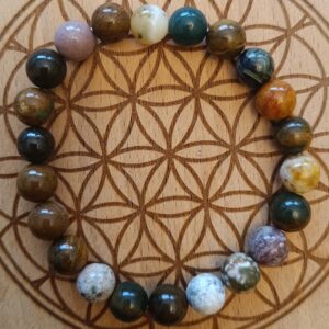 bracelet Jaspe océan