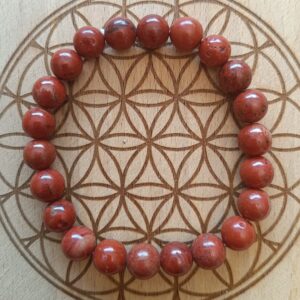 Bracelet jaspe rouge